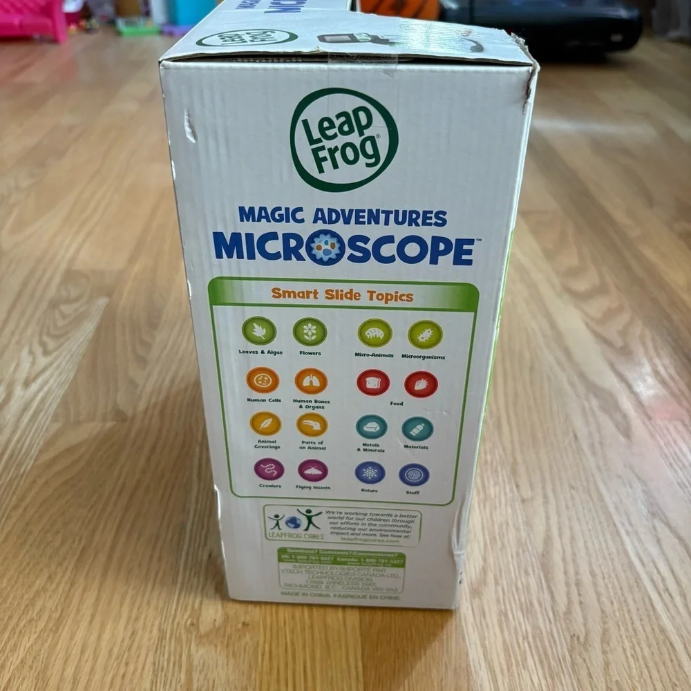 LeapFrog Magic Adventures Microscope - Green and White NEW Learning Toy